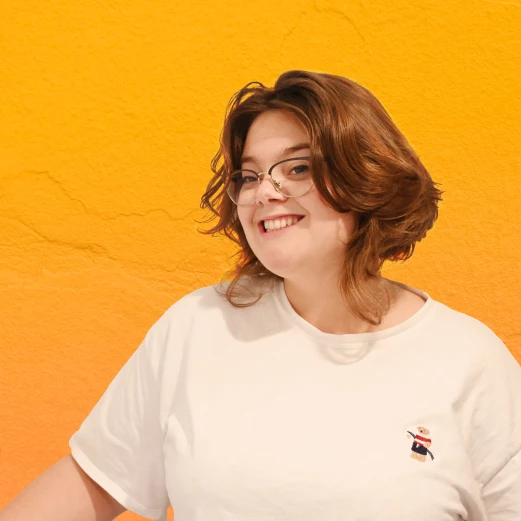 une illustration orangé de Rosalie Blanchet 